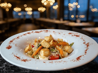 Салат Цезарідзе з креветкою