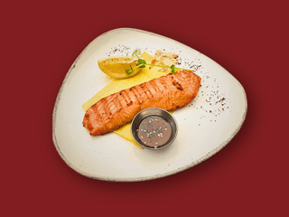 Стейк з лосося