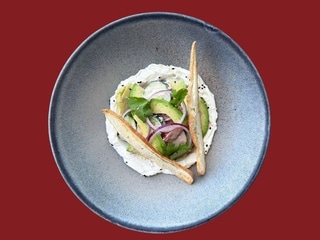 Салат овочевий з крем-бринзою