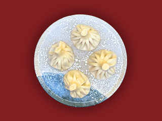 Хінкалі з куркою та білими грибами