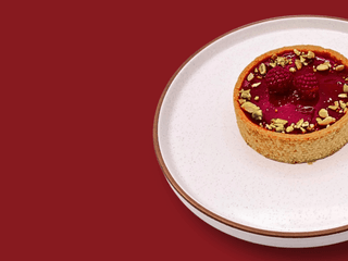 Тарт малиново-кавовий