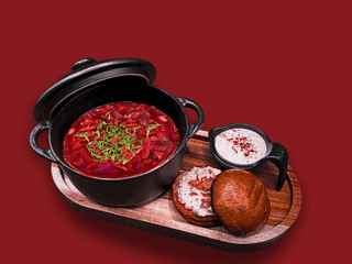 Борщ з телятиною