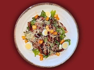 Салат з беконом