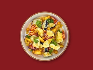 Салат з хрустким баклажаном