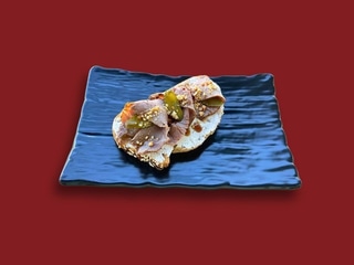 Брускета з ростбіфом