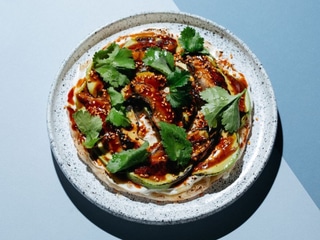 Flatbread z węgorzem unagi