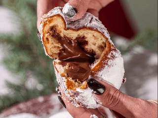 Пампух з шоколадом