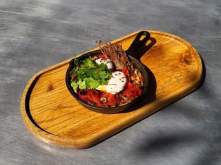 КЕТО-ШАКШУКА З ГРИБАМИ