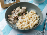 Рис з куркою та грибами