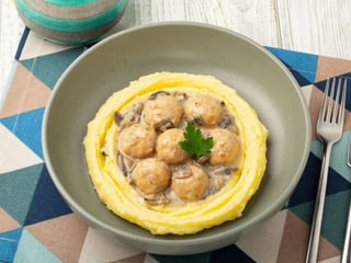 Фрикадельки з пюре