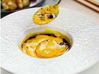 Steirische Kürbiscremesuppe mit Kokosmilch