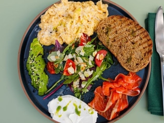 Скрембл з лососем 