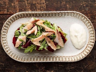 Накладанець з копченою фореллю