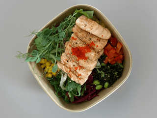 S2. Sake Aburi Poke Bowl