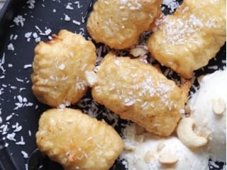 Banany w cieście 4 kawałki