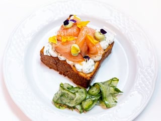 Cream Cheese, Salmon & Avocado Toast