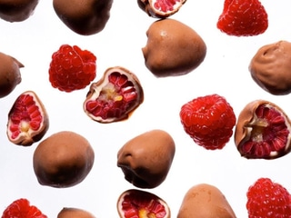 Малина-лимон в молочному шоколаді 