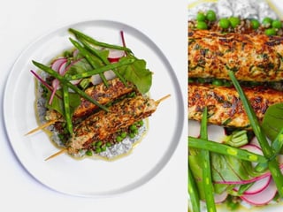 Курячий кебаб з травами та кіноа