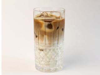 Ice cream latte on vegetable