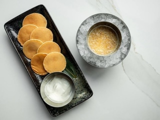 Ікра Щуки з оладками та Грецьким йогуртом