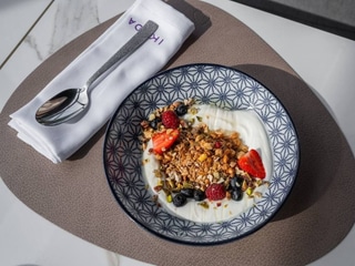 Гранола з Грецьким йогуртом та медом Акації