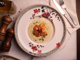 Різотто з креветками та пармезаном