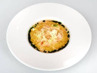 Гарбузове ризото з креветками 