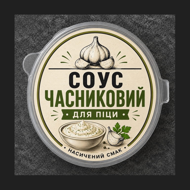 Соус часниковий білий