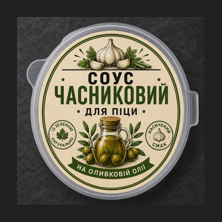 Соус часниковий на оливковій олії