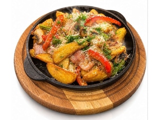 КАРТОПЛЯ ПО-СЕЛЯНСЬКИ З БЕКОНОМ