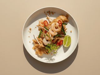 907 PAD THAI ŠIROKÉ REZANCE S KREVETAMI