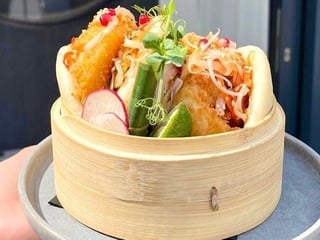 2 szt Bao z krewetkami