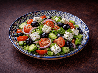 Řecký Salát s Balkánským Sýrem