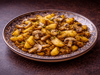 Zapečené Žampiony a Brambory