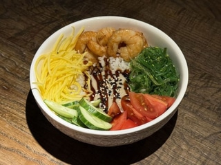 Боул зі смаженою креветкою