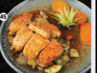 45. Cá Hồi Sốt Cam