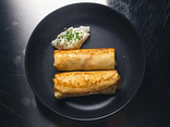 Crepes com carne