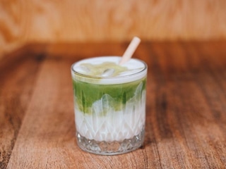 Iced matcha latte