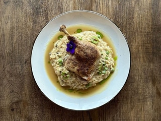 Качина ніжка з орзо