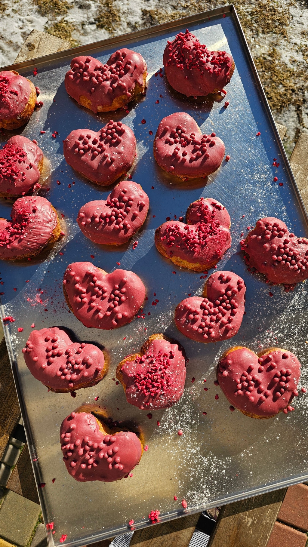 Заварне сердечко з сублімованою малиною