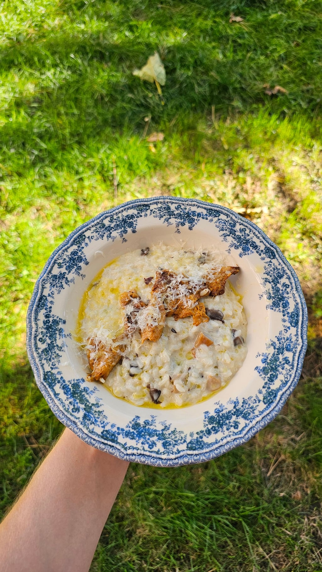 Ризото з осінніми грибами та пармезаном