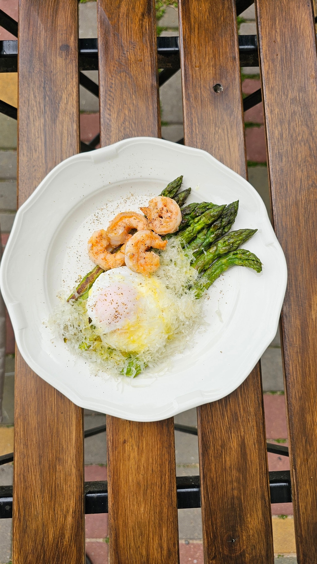 Хрумка спаржа з креветкою