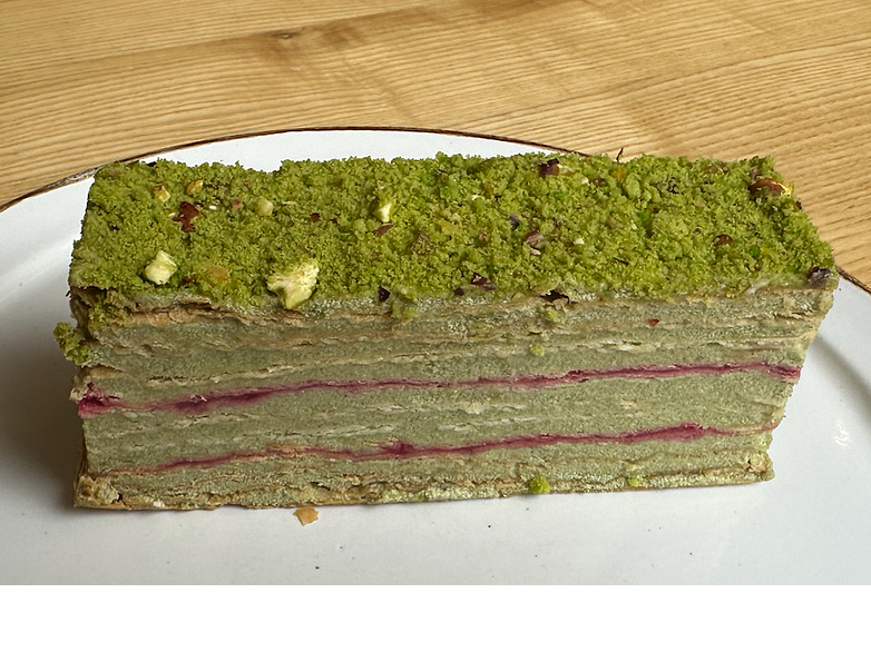 Наполеон фісташково-малиновий (100г)