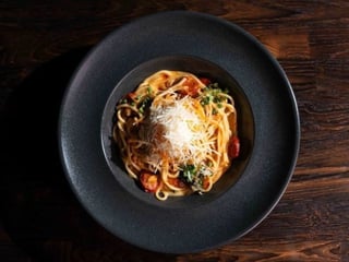 Spaghetti z kurkami