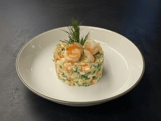 Салат "Олів’є" з креветкою