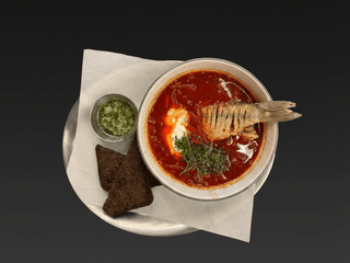 Борщ з карасями