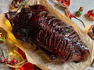 Качка запечена з яблуками