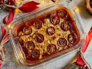 Мідії запечені у томатному соусі