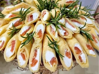 Млинці з сьомгою