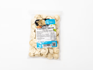 Pelmeni s lososem a tvarohem